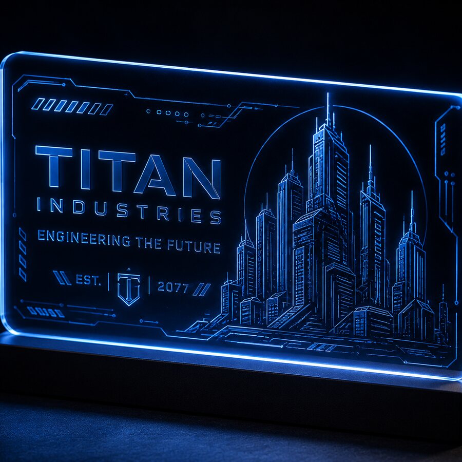 Acrylic light panel engraving inspiration