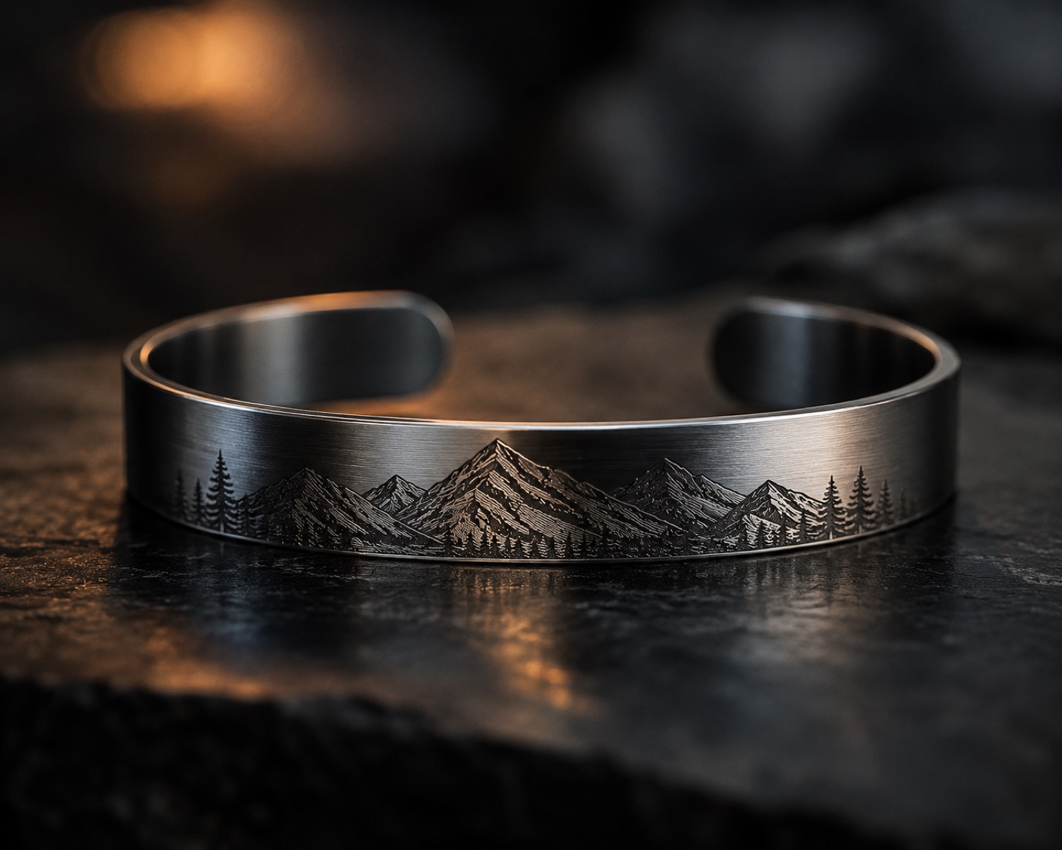 Leather-style bracelet engraving inspiration