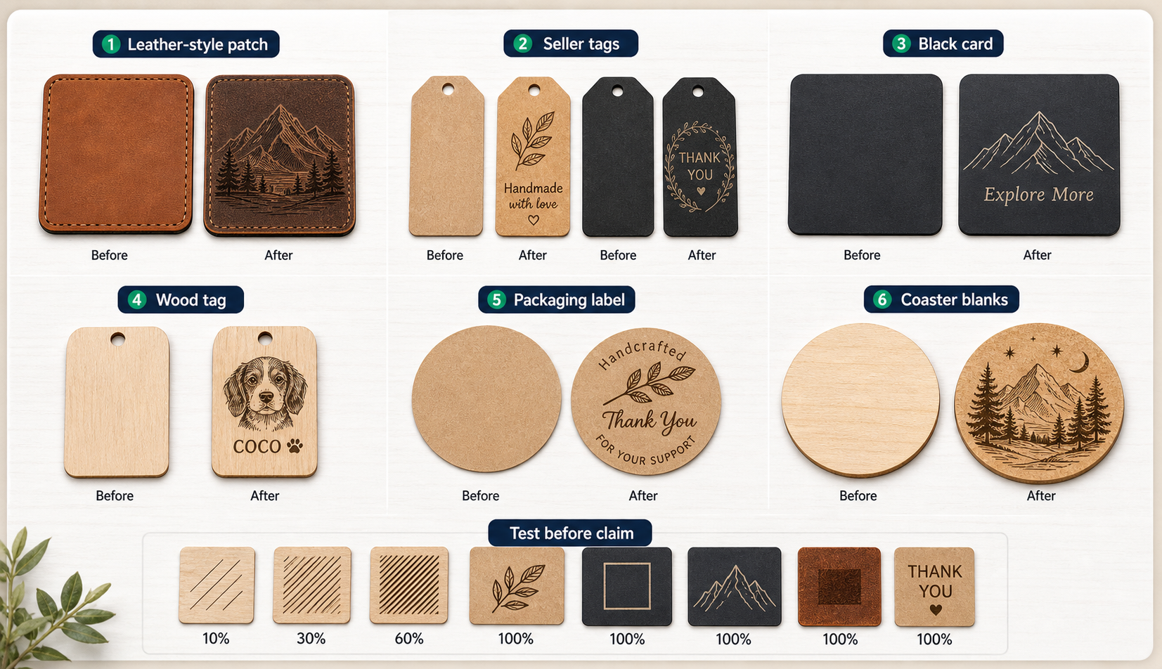 Compare Flat and Curved Blanks With Separate Notes